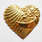  очень редкий Heart type верхняя часть . дыра есть Miriam Haskell Lucien Gold обработка подвеска с цепью 49x49x5.4mm. сделка цена 1 листов 