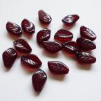  выгодная покупка Miriam Haskell редкость WG. гранат leaf glass top ширина дыра 15x10mm 16 шт 