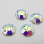  редкость .2 отверстие Vintage старый запад Германия crystal AB серебряный fo il 14mm 4 шт 