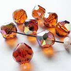  Vintage Swarovski Art.5300 MadeiraTopazAB 9mm 8 шт 