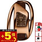 （ノベルティー付き）ディーゼル DIESEL 腕時計 レディース WRAP-D ブラウン レザーウォッチ DZ5630