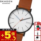 スカーゲン SKAGEN 腕時計 メンズ SIGNATUR ミディアムブラウン レザーウォッチ SKW6374