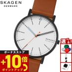 スカーゲン SKAGEN 腕時計 メンズ SIGNATUR ミディアムブラウン レザーウォッチ SKW6374