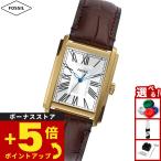 フォッシル FOSSIL 腕時計 メンズ CARRAWAY 三針 ブラウン クロコレザーウォッチ FS6011