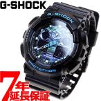 ショッピングg-shock ブラック Gショック G-SHOCK 腕時計 ブラック×ブルー 迷彩 カモフラージュ GA-100CB-1AJF ジーショック