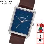 スカーゲン SKAGEN 腕時計 メンズ HAGEN 三針 ブラウン レザーウォッチ SKW6930
