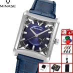 ミナセ MINASE 腕時計 メンズ レディース 自動巻き FIVE WINDOWS Mid size レザーモデル VM07-L06SD-KBL