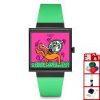 swatch スウォッチ SQUARE BIOCERAMIC 腕時計 メンズ レディース SO34Z102 BREAKS OFF