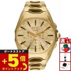 （ノベルティー付き）ディーゼル DIESEL 腕時計 クロノグラフ メンズ D-CURVE ゴールドトーン DZ4695