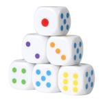  носорог koro кости большой 25mm 6 поверхность 6 шт. комплект 