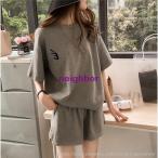 セットアップ レディース スウェットセット Tシャツ パンツ 夏 ジャージ 上下セット スポーツ ルームウェア パジャマ