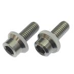  для мотоцикла номерная табличка specification нержавеющая сталь шестигранная головка фланец конус колпак болт M6 x длина 15mm 2 штук 