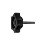 ノブ（Ｇ−１）ボルト（黒 三価ホワイト 鉄  5 X 20 【パック商品　5本入】