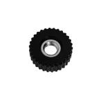 化粧ナット（貫通・黒（Ｋ−３ 三価ホワイト 鉄  M5(K-3 【パック商品　10本入】