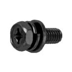 鉄 (+)アプセットP=4 M6x12 三価黒 【100個入】