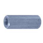 鉄 高ナット(細目P1.25) M10x40 ユニクロ 【1個入】