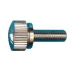 黄銅(低カドミ) 段付ローレットビス(丸頭) M4x20 クローム 【1個入】