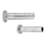 アルミ 平中空リベット 3x8 【10個入】