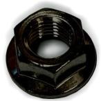 M3 フランジナット黒色ステンレス(M3 P＝0.5 平径5.5フランジΦ8全高3.7/裏面セレート無し）