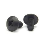 ステンレス(黒染め) (+) トラス小ねじ M6 (太さ=6mm)×長さ=30mm　【 バラ売り ： 4本入り 】