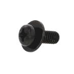 鉄/三価ブラック (+)ナベセムス [P=1] M5 (太さ=5mm)×長さ=12mm　【 バラ売り ： 10本入り 】
