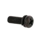 鉄/三価ブラック (+)ナベセムス [P=2] M4 (太さ=4mm)×長さ=25mm　【 バラ売り ： 10本入り 】