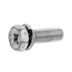 鉄/三価ブラック (+)六角アプセットセムス [P=2] M4 (太さ=4mm)×長さ=10mm　【 バラ売り ： 10本入り 】