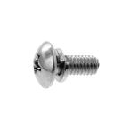 鉄/三価ブラック (+)トラス セムス [P=2] M4 (太さ=4mm)×長さ=12mm　【 バラ売り ： 10本入り 】