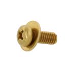 真鍮 (+)ナベセムス [P=1] M3 (太さ=3mm)×長さ=10mm　【 バラ売り ： 10本入り 】