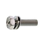 ステンレス (+)六角アプセットセムス [P=4] M8 (太さ=8mm)×長さ=30mm　【 バラ売り ： 3本入り 】