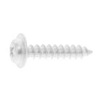 ステンレス(黒染め) (+) ナベワッシャーヘッド タッピング [1種A形] M4 (太さ=4mm)×長さ=35mm　【 バラ売り ： 8本入り 】