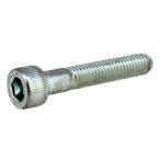 高強度の鉄[SCM435]/シルバーメッキ キャップボルト (半ねじ) M8 (太さ=8mm)×長さ=115mm　【 バラ売り ： 2本入り 】