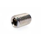 高強度の鉄[SCM435]/シルバーメッキ ホーローセット (平先) M2.5 (太さ=2.5mm)×長さ=3mm　【 バラ売り ： 10本入り 】