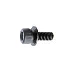 高強度の鉄[SCM435](黒染加工) キャップセムス [P=1] M3 (太さ=3mm)×長さ=6mm　【 バラ売り ： 10本入り 】