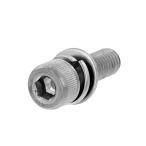 高強度の鉄[SCM435]/ブラックメッキ キャップセムス [P=4] M6 (太さ=6mm)×長さ=15mm　【 バラ売り ： 6本入り 】