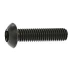 高強度の鉄[SCM435](黒染加工) (トルクス) ボタンキャップ (全ねじ) M8 (太さ=8mm)×長さ=45mm　【 バラ売り ： 4本入り 】