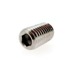 ステンレス ホーローセット (くぼみ先) M6 (太さ=6mm)×長さ=8mm　【 バラ売り ： 10本入り 】