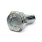 鉄/三価ホワイト 六角ボルト [強度区分：8.8] (全ねじ) M6 (太さ=6mm)×長さ=10mm　【 バラ売り ： 10本入り 】