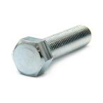 鉄/シルバーメッキ [小形] 六角ボルト (細目・全ねじ) M16 (太さ=16mm)×長さ=30mm <ピッチ:1.5> 【 バラ売り ： 2本入り 】