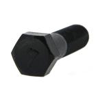鉄/三価ブラック [小形] 7マーク 六角ボルト (細目・半ねじ) M10 (太さ=10mm)×長さ=65mm <ピッチ:1.25> 【 バラ売り ： 1本入り 】