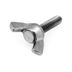 鉄 冷間蝶ボルト [2種] M3 (太さ=3mm)×長さ=15mm　【 バラ売り ： 6本入り 】