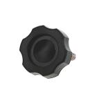  рукоятка болт G модель ( чёрный ) [ маленький :G1] [ винт часть : металлический / серебряный металлизированный ] M5 ( толщина =5mm)× длина =15mm [ продажа по отдельности : 2 шт. входит .]