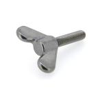 ステンレス 蝶ボルト [1種] M5 (太さ=5mm)×長さ=50mm　【 バラ売り ： 1本入り 】