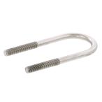 ステンレス 足長Uボルト [+30mm] M6 (太さ=6mm)×配管口径=25A (1”)　【 バラ売り ： 1本入り 】