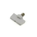 プラカラー蝶ボルト [小型] (ライトグレー) [ねじ部：ステンレス] M4 (太さ=4mm)×長さ=12mm　【 バラ売り ： 3本入り 】
