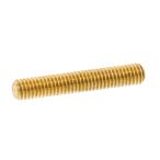 真鍮(低カドミ) 寸切ボルト [平先] M6 (太さ=6mm)×長さ=30mm　【 バラ売り ： 3本入り 】