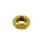 鉄/クロメート(黄褐色メッキ) 小形 六角ナット [3種] (細目) M10 (太さ=10mm)用 <ピッチ:1.25> 【 バラ売り ： 10個入り 】