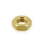 真鍮(低カドミ) 六角ナット [3種] M8 (太さ=8mm)用　【 バラ売り ： 6個入り 】