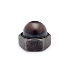 鉄 袋ナット (細目) M12 (太さ=12mm)用 <ピッチ:1.25> 【 バラ売り ： 4個入り 】