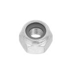 鉄/三価ブラック ナイロンナット M3 (太さ=3mm)用　【 バラ売り ： 10個入り 】